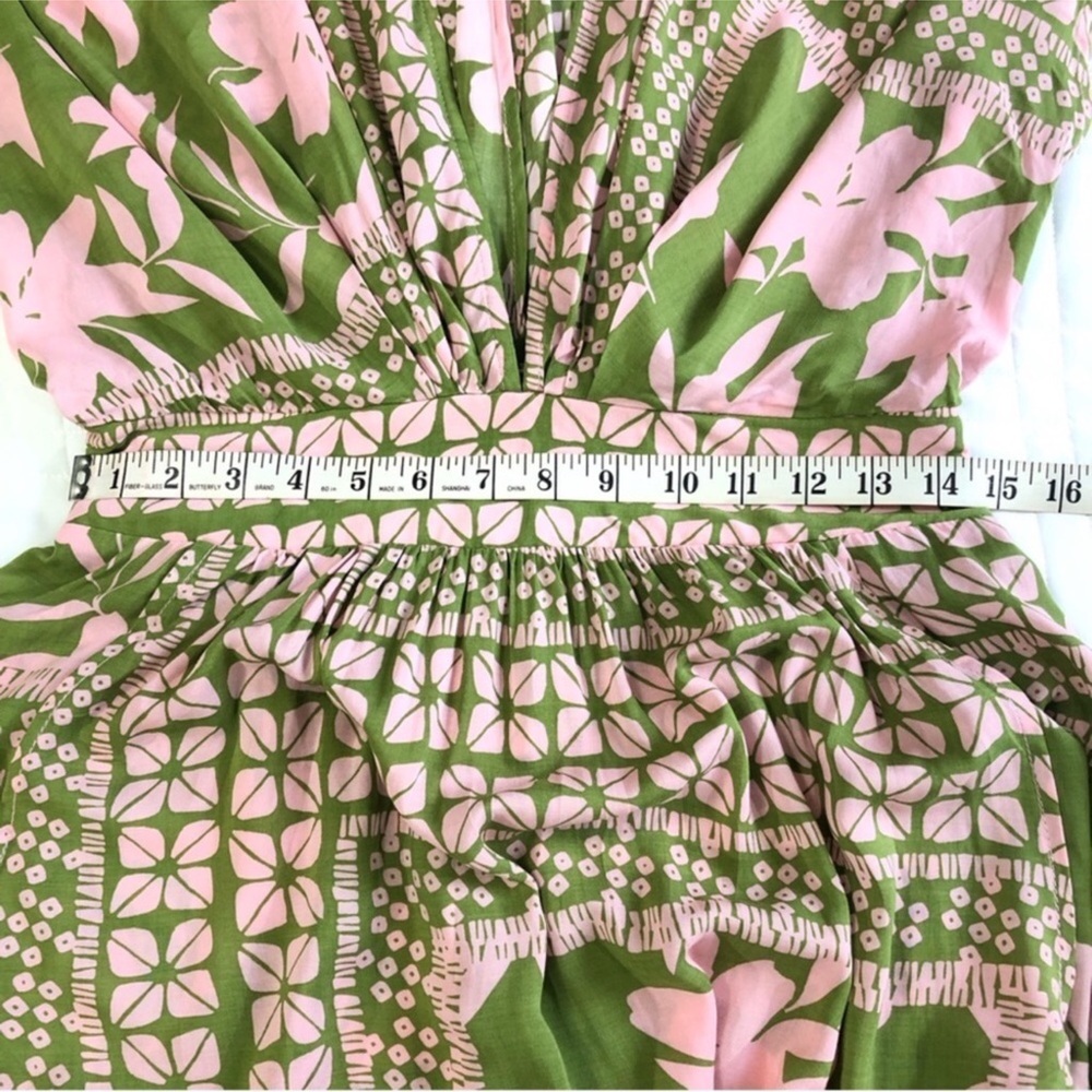 Vici Olive and Pink Floral Maxi Dress - Picture 10 of 13